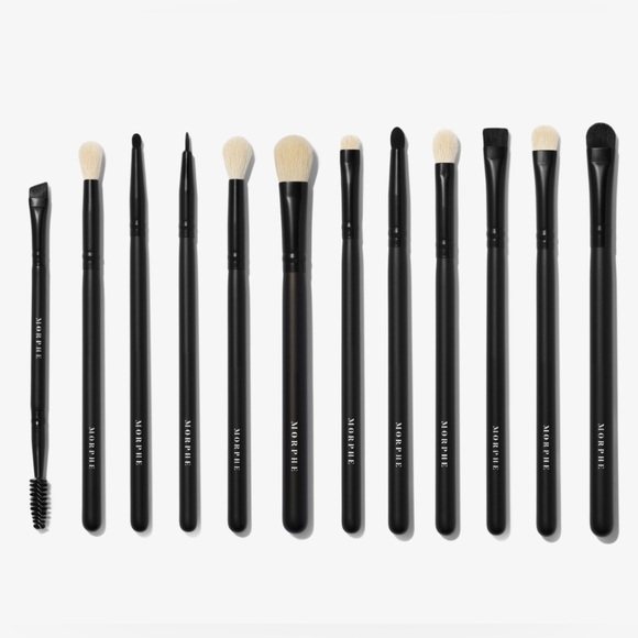 NWT Morphe 12-Piece Eye Brush Collection With Bag! - Picture 3 of 14